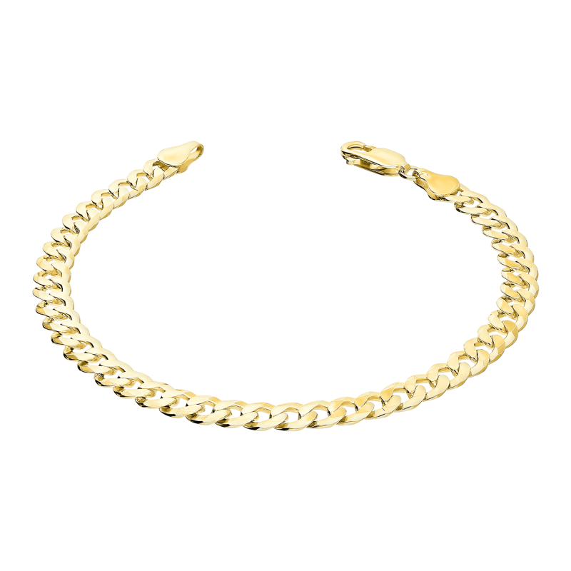 Bransoleta srebrna pozłacana pancer