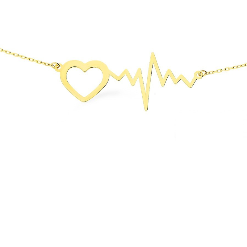 Naszyjnik złoty serce i puls/rolo AR VX5FOR6N1541-II próba 375