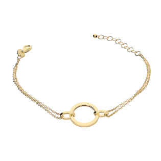 Bransoleta złota koło ramka 18mm/x2 rolo M3-222 próba 585