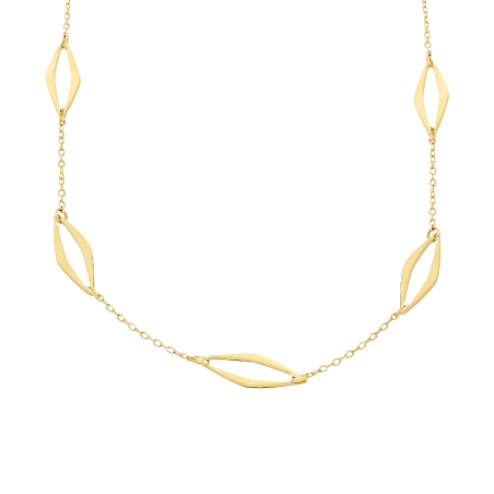 Naszyjnik złoty pięć łezek/rolo M3-229-1 próba 585