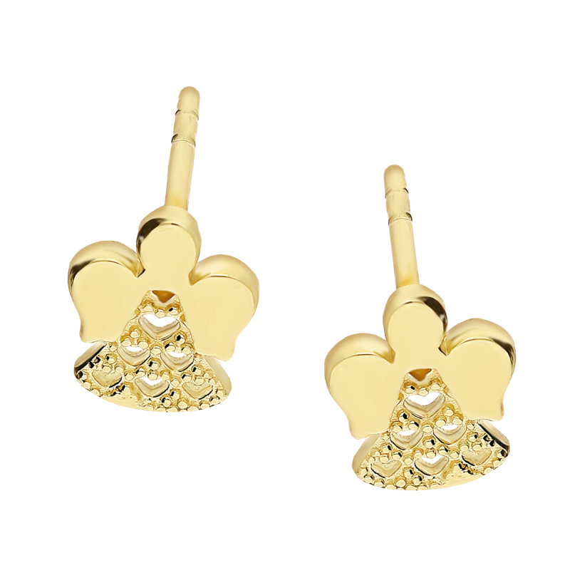 Kolczyki złote ażurowy anioł/sztyft MZ T23-E-NEW-EARRING próba 585