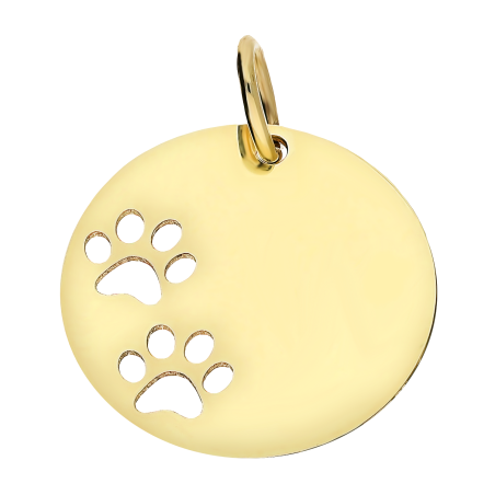 Zawieszka złota koło z wyciętymi łapami MZ T23-P-LP-524 próba 375