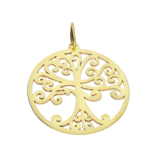 Zawieszka złota ażurowe drzewko w kole MZ T23-P-LP-525 próba 375