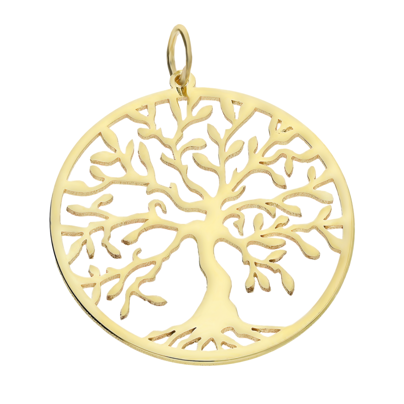 Zawieszka złota drzewo w kole MZ T23-P-LP-526 próba 585