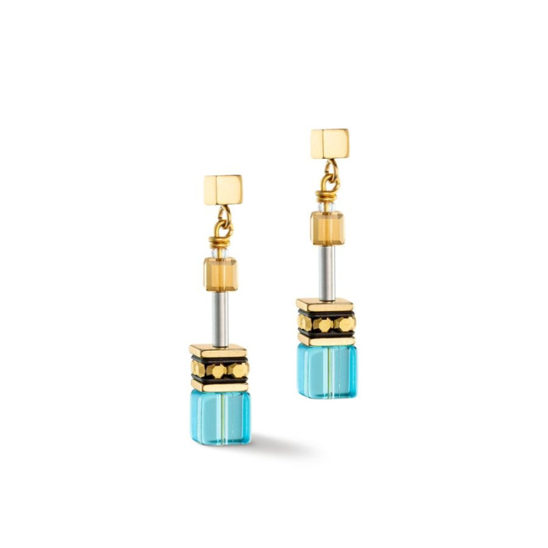 Kolczyki Coeur de Lion 0616 Turquoise-Gol CT 2838-21-0616