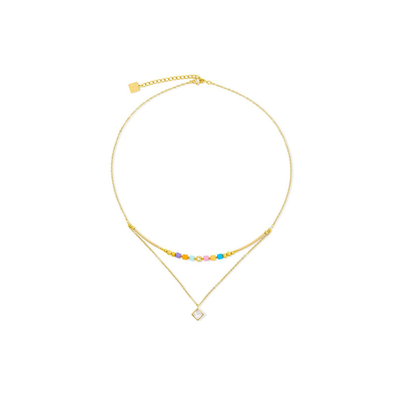 Naszyjnik Coeur de Lion Multicolor - Stal i Kamienie - JubilerSezam.pl