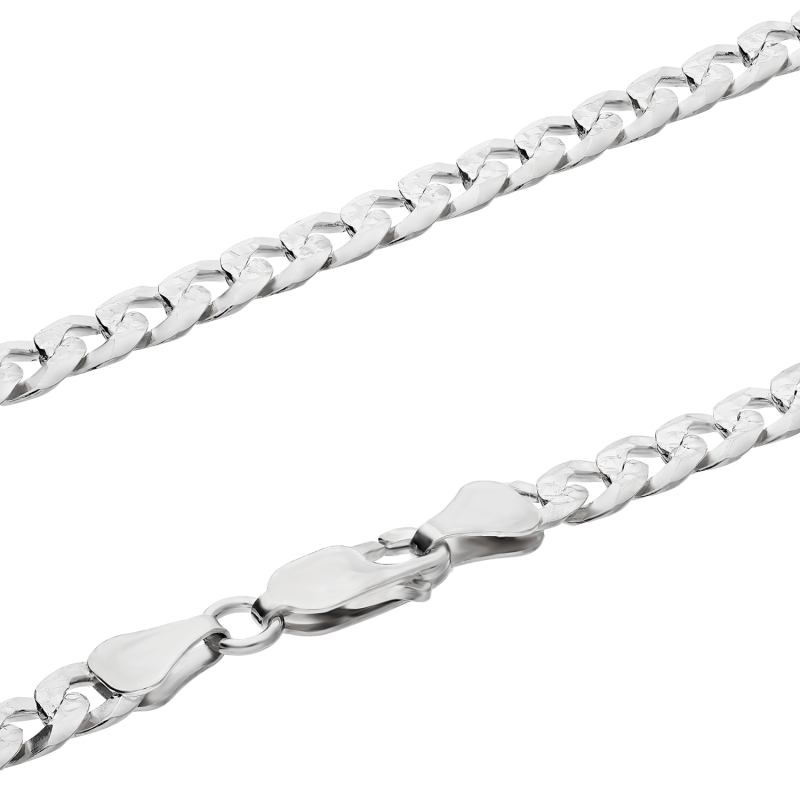 Łańcuszek srebrny pancer BC 1102-140 PAVE ROD próba 925