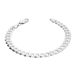 Bransoleta srebrna rodowana splot pancer