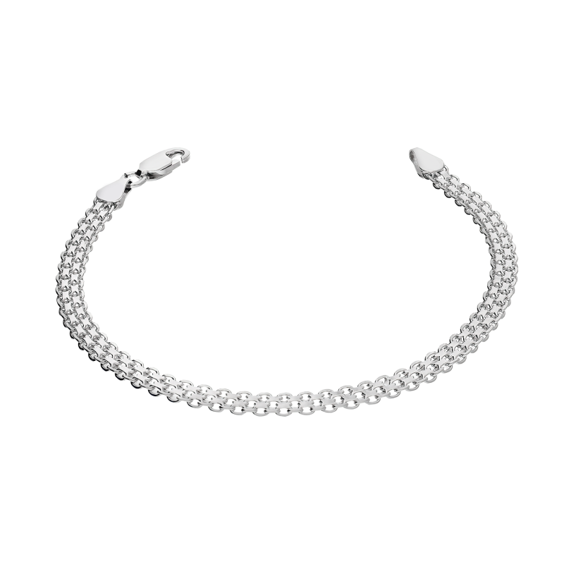 Bransoleta srebrna bismark BC 1360-050 3R próba 925