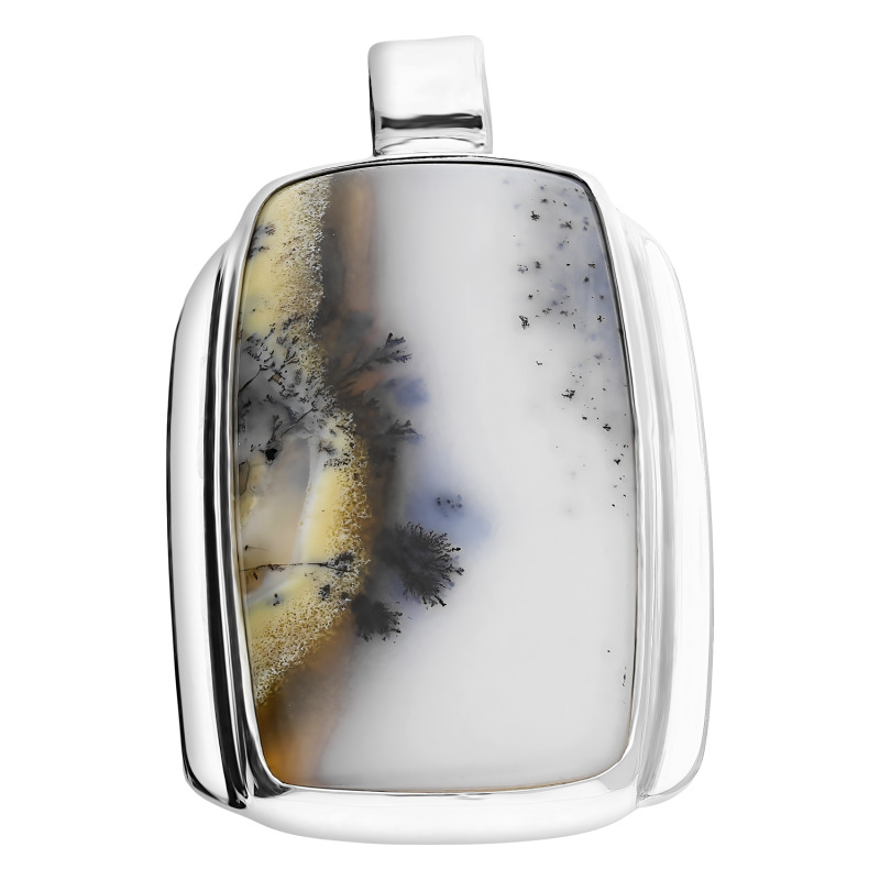 Zawieszka srebrna agat dendrytowy Turcja GX-agden-35 próba 925