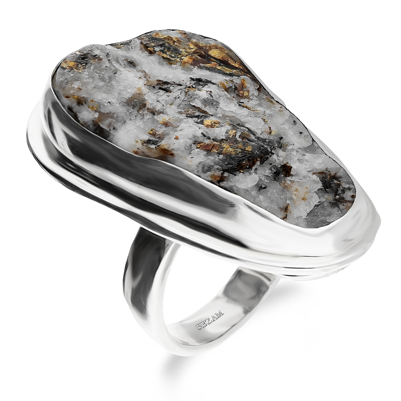 Pierścionek srebrny astrofilit Rosja GX-astro-12 próba 925