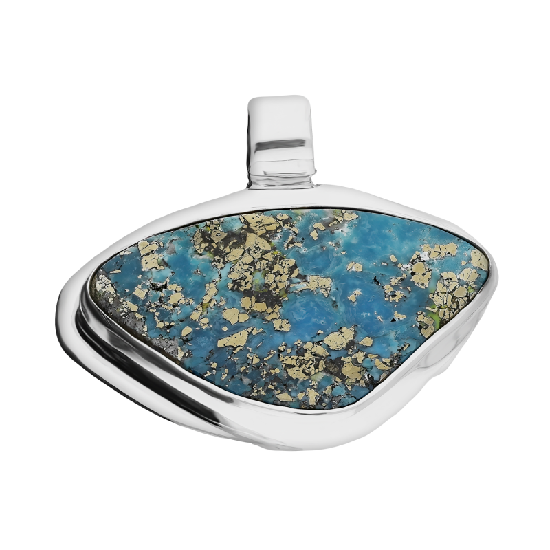 Srebrna Zawieszka z Turkusem Arizona pr. 925 - JubilerSezam.pl