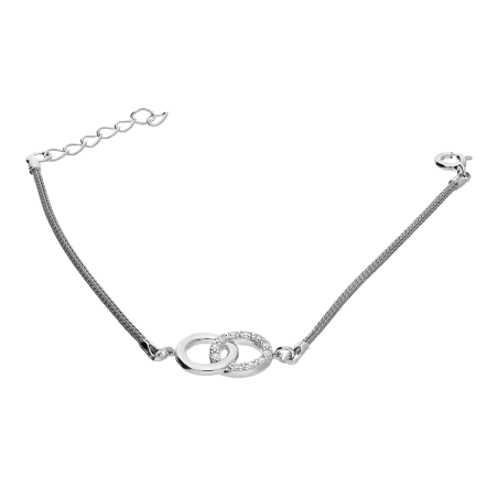 Bransoleta srebrna klanówka kółka/calca PW535 ROD próba 925