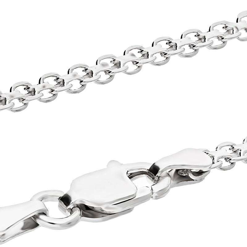 Łańcuszek srebrny bismark BC 1360-040 2R ROD próba 925