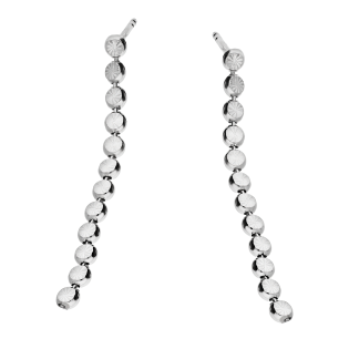 Kolczyki srebrne grawerowane płasie kółka x12/sztyft PW585 ROD próba 925