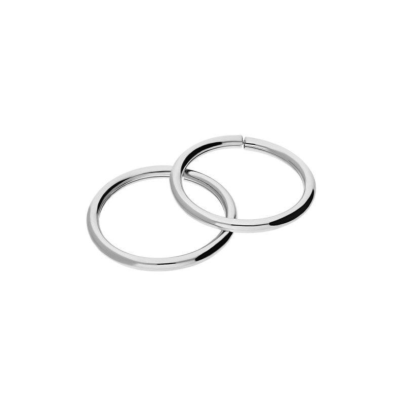 Kolczyki srebrne kółka szarniry 10mm HS KSZ-10mm-1,5 ROD próba 925