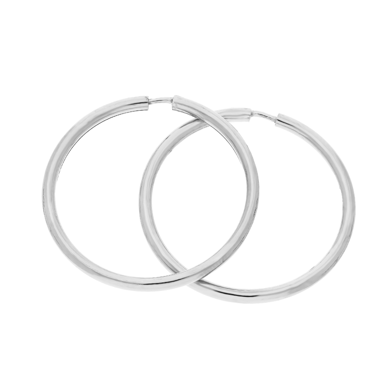 Kolczyki srerbne kółka szarniry 25mm PW KSZ-25mm-2,0 ROD próba 925