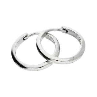 Kolczyki srebrne kółka 14mm/zatrzask OL OKP807 próba 925