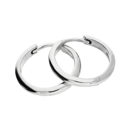 Kolczyki srebrne kółka 14mm/zatrzask OL OKP807 próba 925