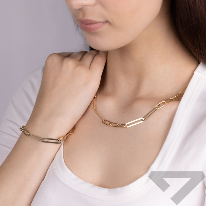 Bransoleta złota anker long M3-232 próba 585