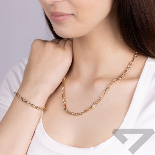 Bransoleta złota korda+poprzeczka AR XXROPE5B-0042 próba 585