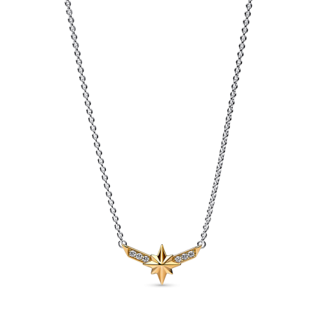 Dwutonowy Naszyjnik Pandora Kapitan Marvel - JubilerSezam.pl