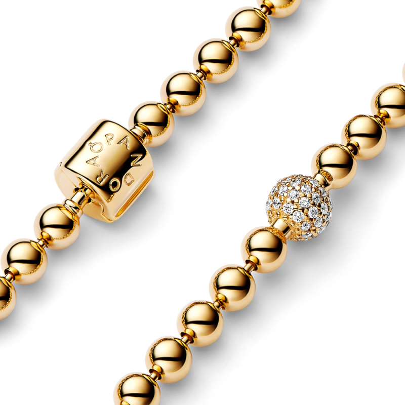 Bransoletka Pandora z koralików z mozaiką pavé 568342C01