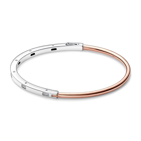 Bransoletka Pandora Signature I-D Dwukolorowa 582740C01 - JubilerSezam.pl