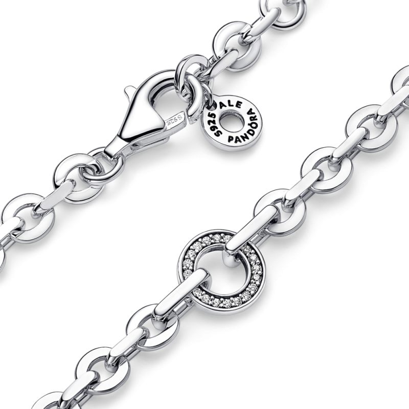 Bransoletka łańcuszkowa pavé Pandora Signature 592777C01