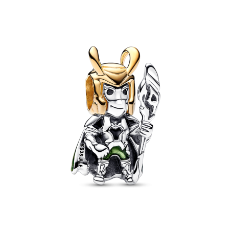 Charms Pandora Loki Marvel - Srebrny charms z Lokim - JubilerSezam.pl