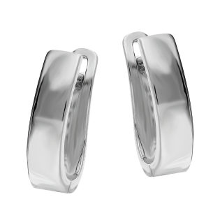 Kolczyki srebrne z szeroką blaszką/ang.zap. HS735-1 próba 925