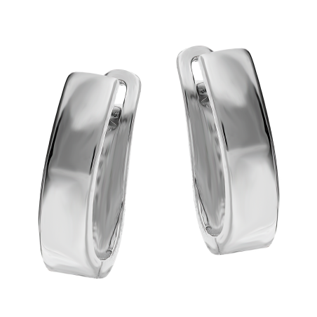 Kolczyki srebrne z szeroką blaszką/ang.zap. HS735-1 próba 925