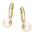 Kolczyki złote biała perła 9,5-10mm/bigiel zam. M3-217 9,5-10 próba 585