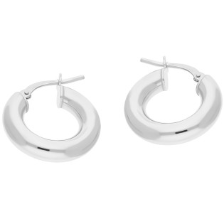 Kolczyki srebrne kółka rurka 10mm/ang.zap NI KDM-10mm-4,00 ANG próba 925