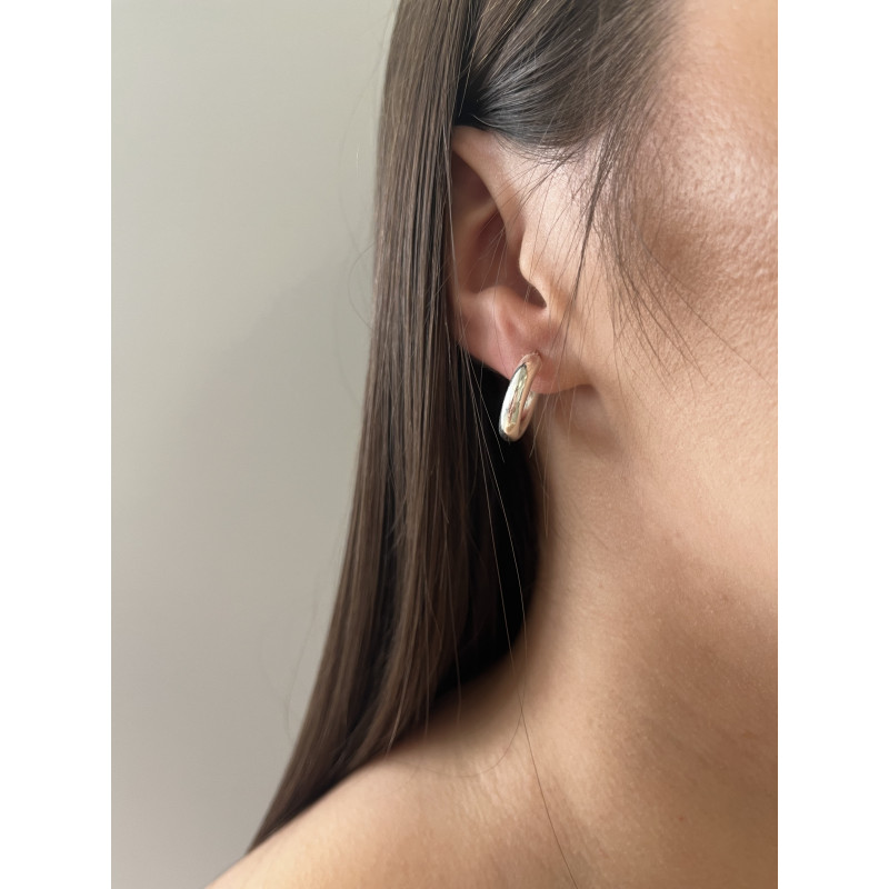 Kolczyki srebrne kółka rurka 10mm/ang.zap NI KDM-10mm-4,00 ANG próba 925