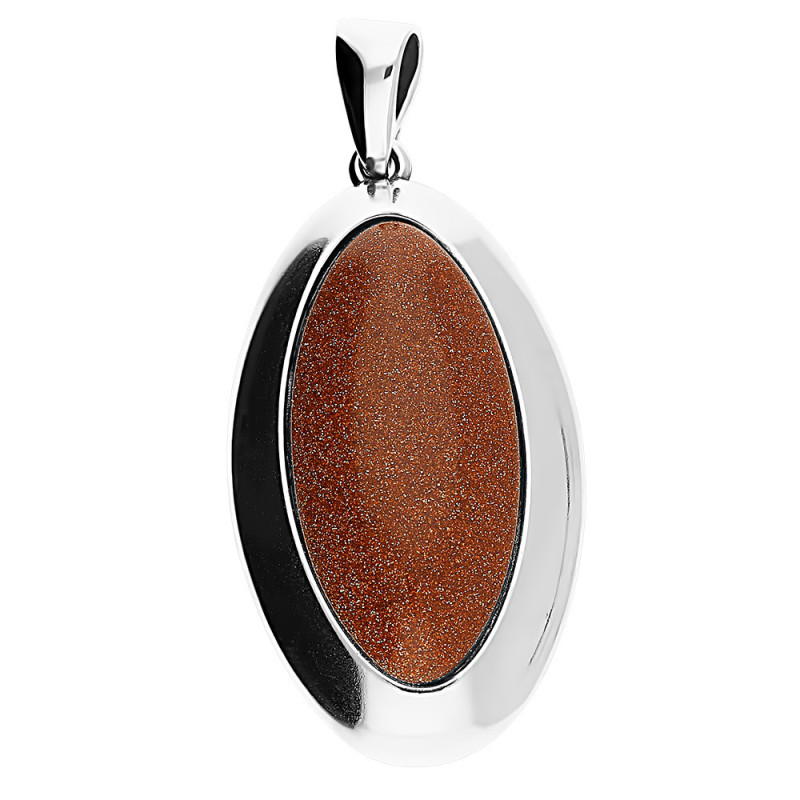 Zawieszka srebrna łezka piasek pustyni w oprawie SZ124 piasek pustyni próba 925