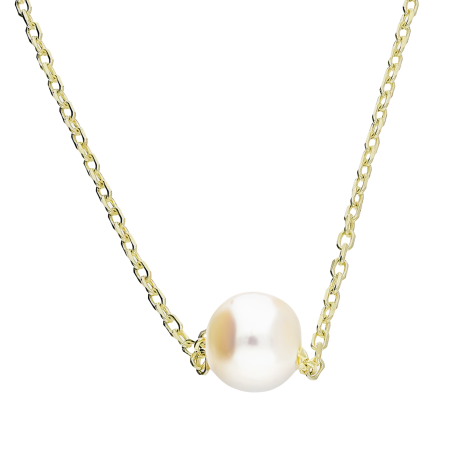 Złoty Naszyjnik z Perłą pr. 375 - JubilerSezam.pl