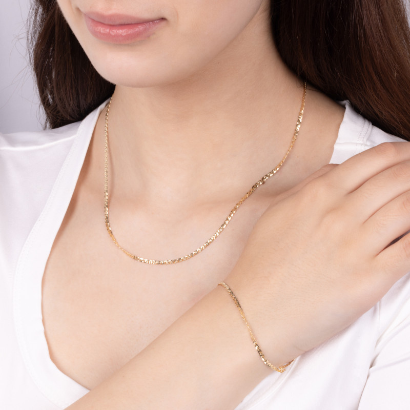 Bransoleta złota grawerowana gucci BC 050 dis+blask próba 585