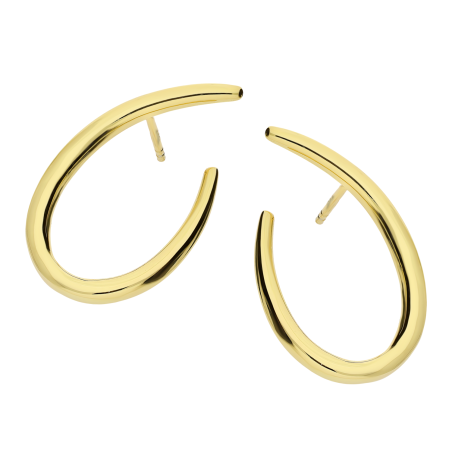 Kolczyki pozłacane niepełna kropla/sztyft JA1150 GOLD próba 925