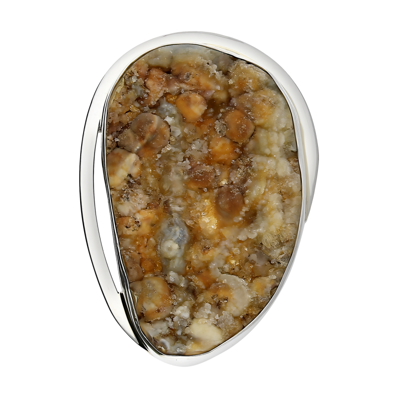 Zawieszka srebrna róża chalcedonu Urugwaj GX GX-rch-72 próba 925