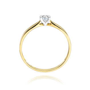 Pierścionek zaręczynowy z diamentem VICTORIA BE W-223-08 próba 585