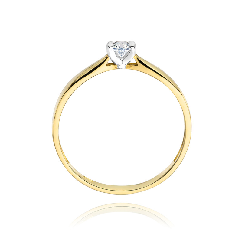 Pierścionek zaręczynowy z diamentem VICTORIA BE W-223-10 próba 585