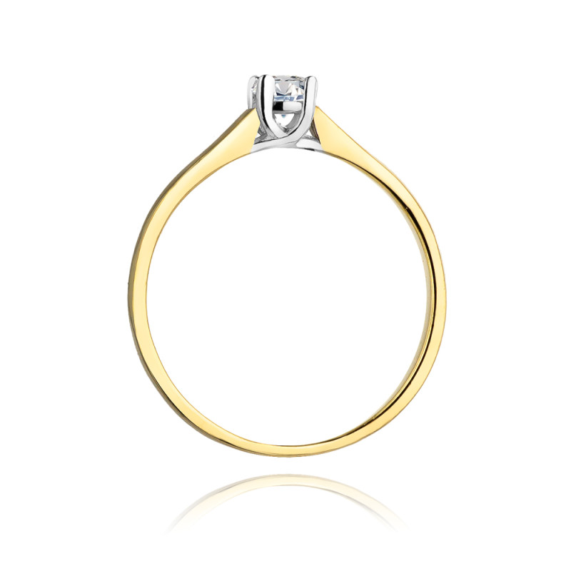 Pierścionek zaręczynowy z diamentem SOLITER BE W-239 próba 585