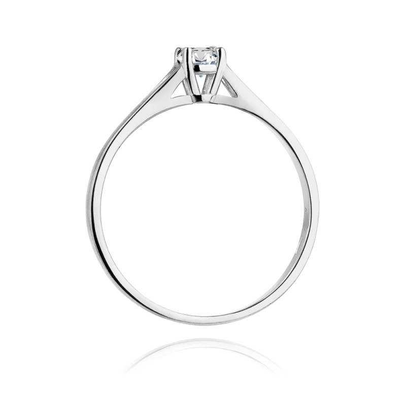 Pierścionek zaręczynowy z diamentem SOLITER BE W-240-20 białe złoto próba 585
