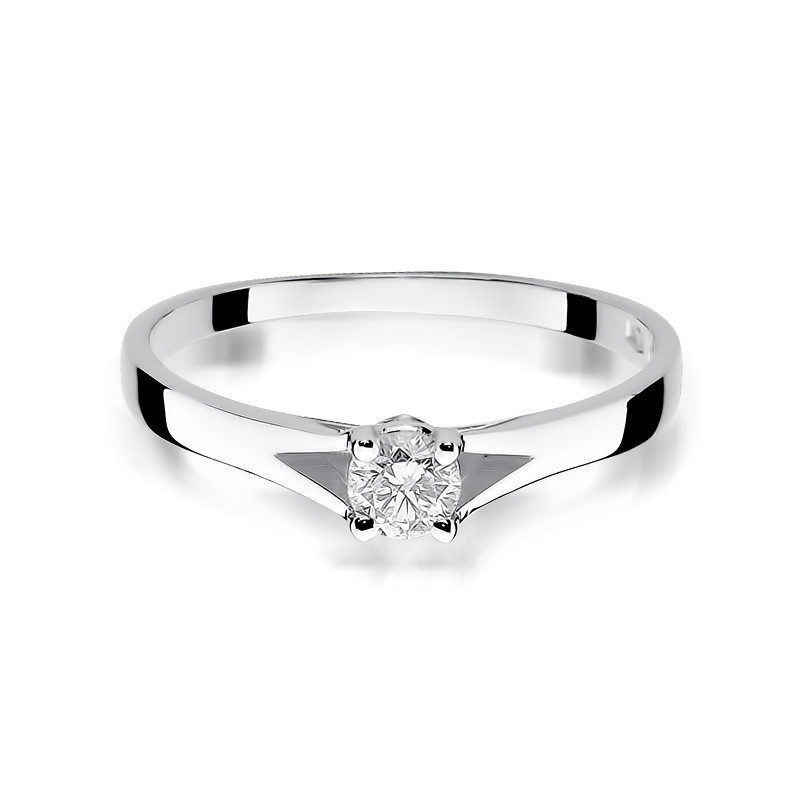 Pierścionek zaręczynowy z diamentem SOLITER BE W-240-20 białe złoto próba 585