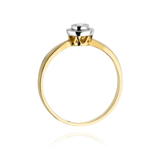 Pierścionek zaręczynowy JUBILE z diamentem BE W-294-15 próba 585