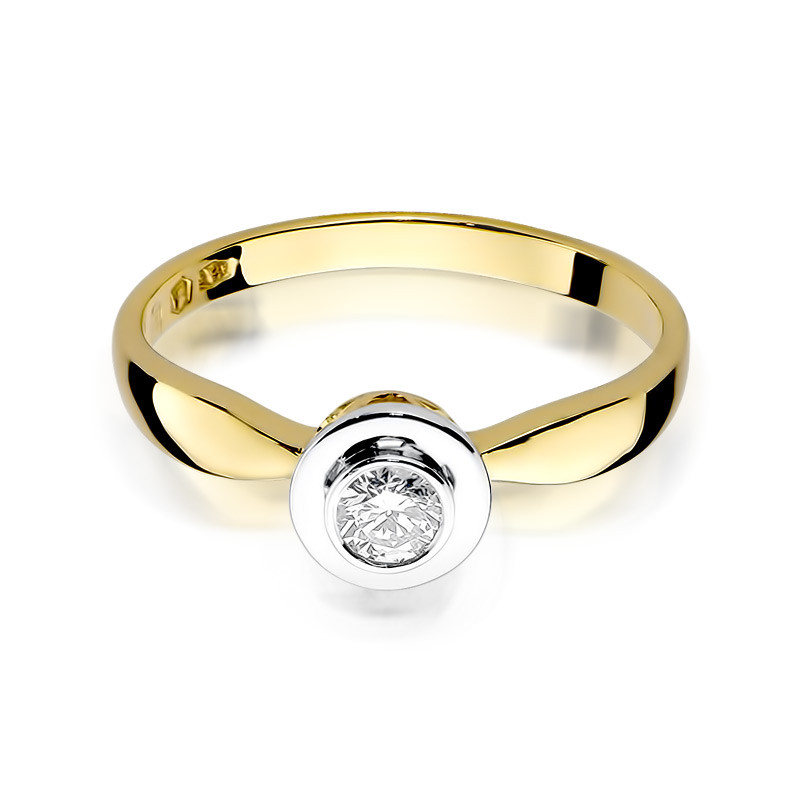 Pierścionek zaręczynowy JUBILE z diamentem BE W-294-15 próba 585