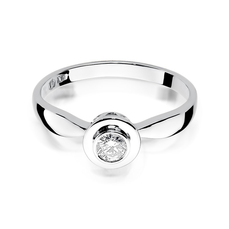 Pierścionek zaręczynowy JUBILE z diamentem BE W-294-15 białe złoto próba 585