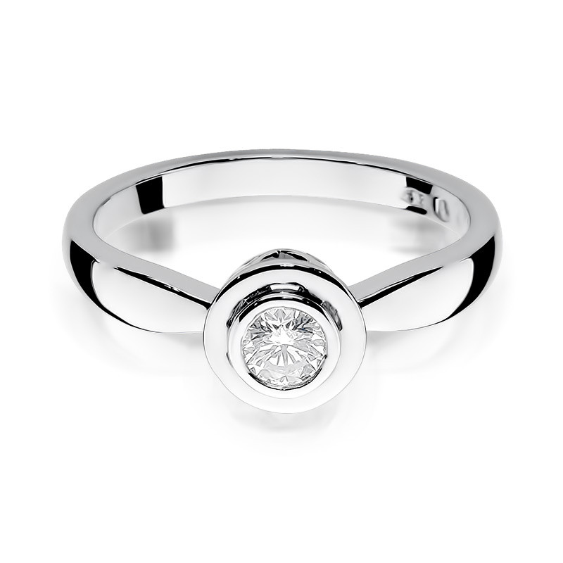 Pierścionek zaręczynowy JUBILE z diamentem BE W-294B-30 białe złoto próba 585