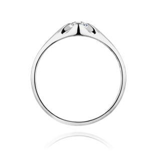 Pierścionek zaręczynowy z diamentami BE W-331 białe złoto próba 585